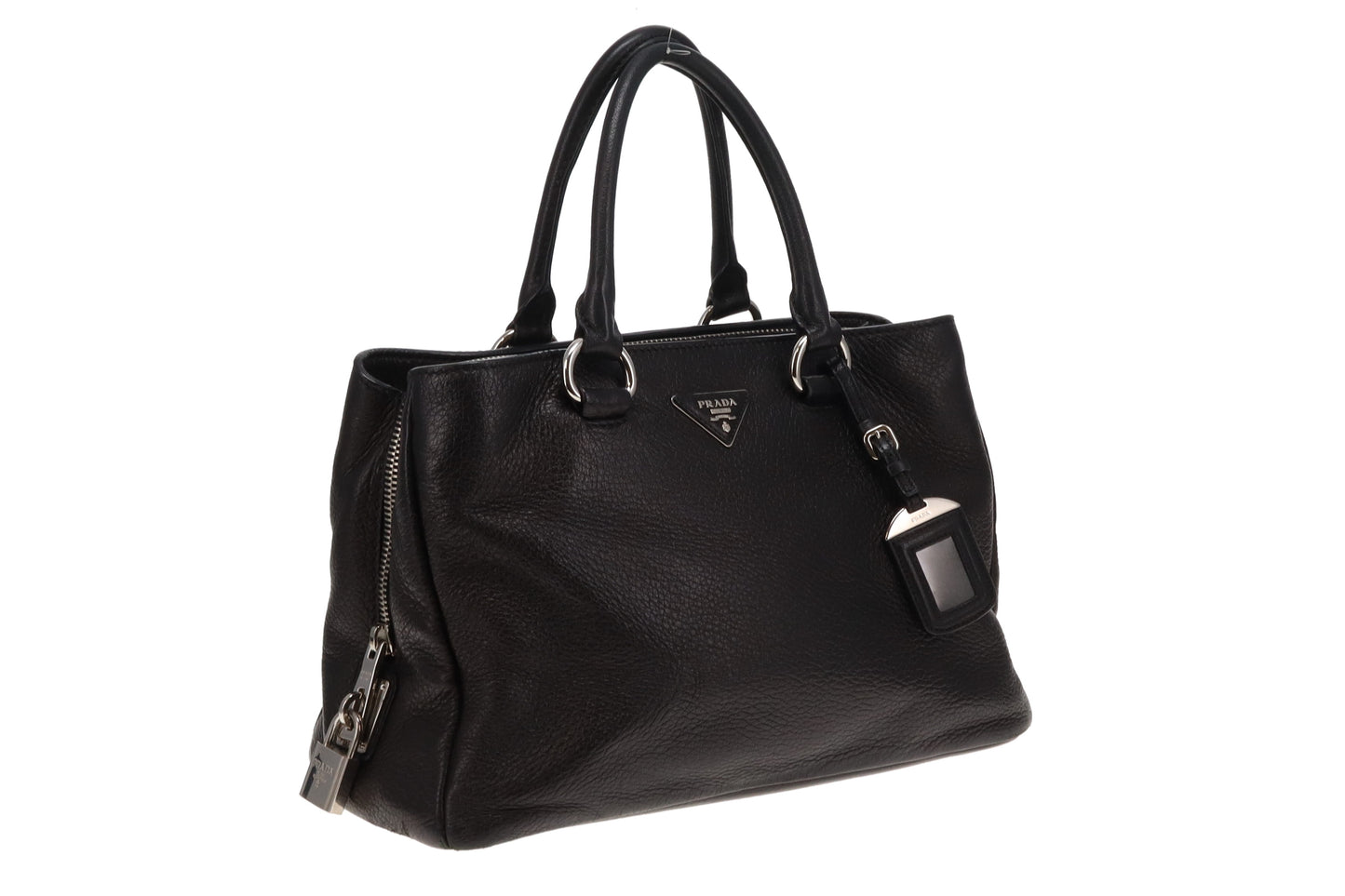 Prada Black SHW Small Tote Bag