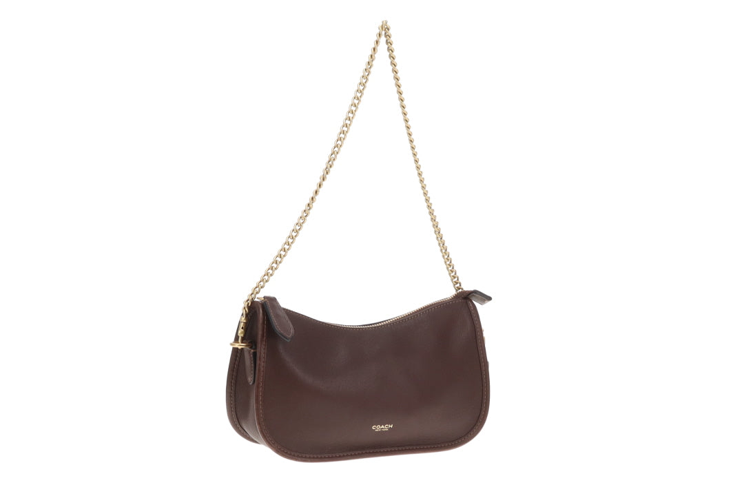 Coach Waverly Shoulder Bag Dark Brown