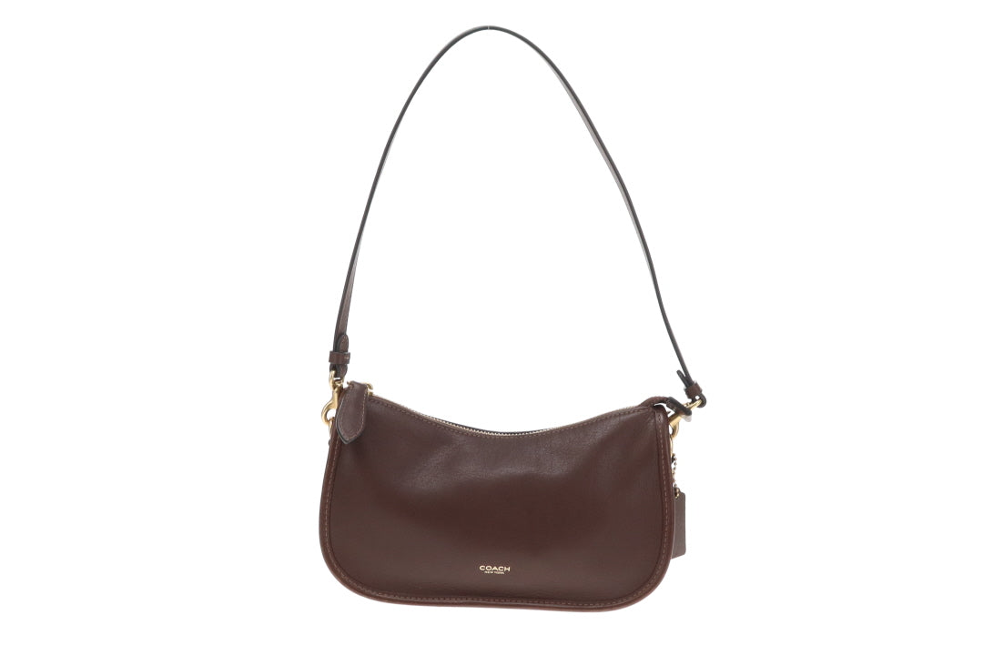 Coach Waverly Shoulder Bag Dark Brown