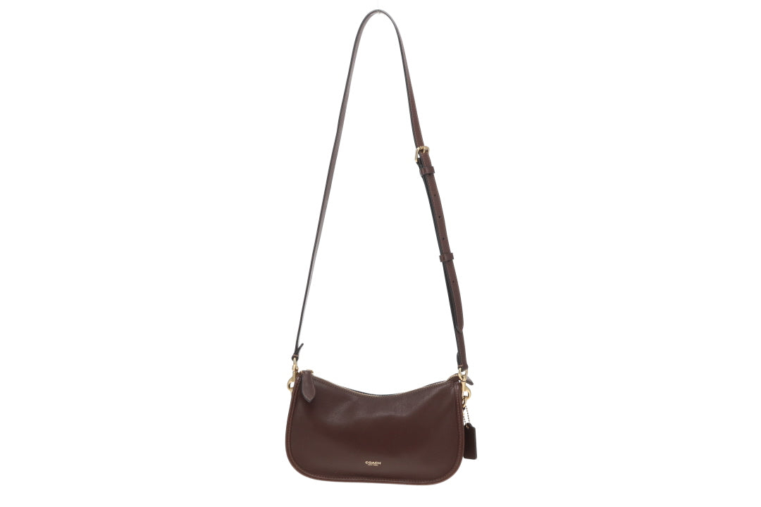 Coach Waverly Shoulder Bag Dark Brown