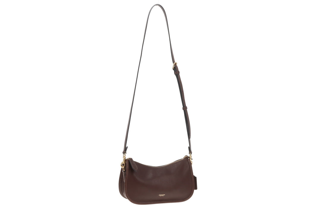 Coach Waverly Shoulder Bag Dark Brown
