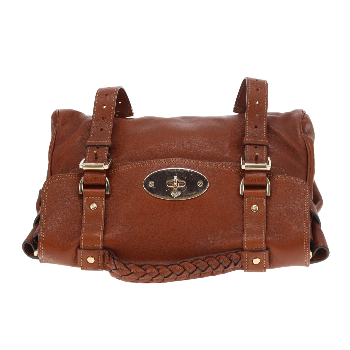 Mulberry Alexa Oak Polished Buffalo Leather GHW