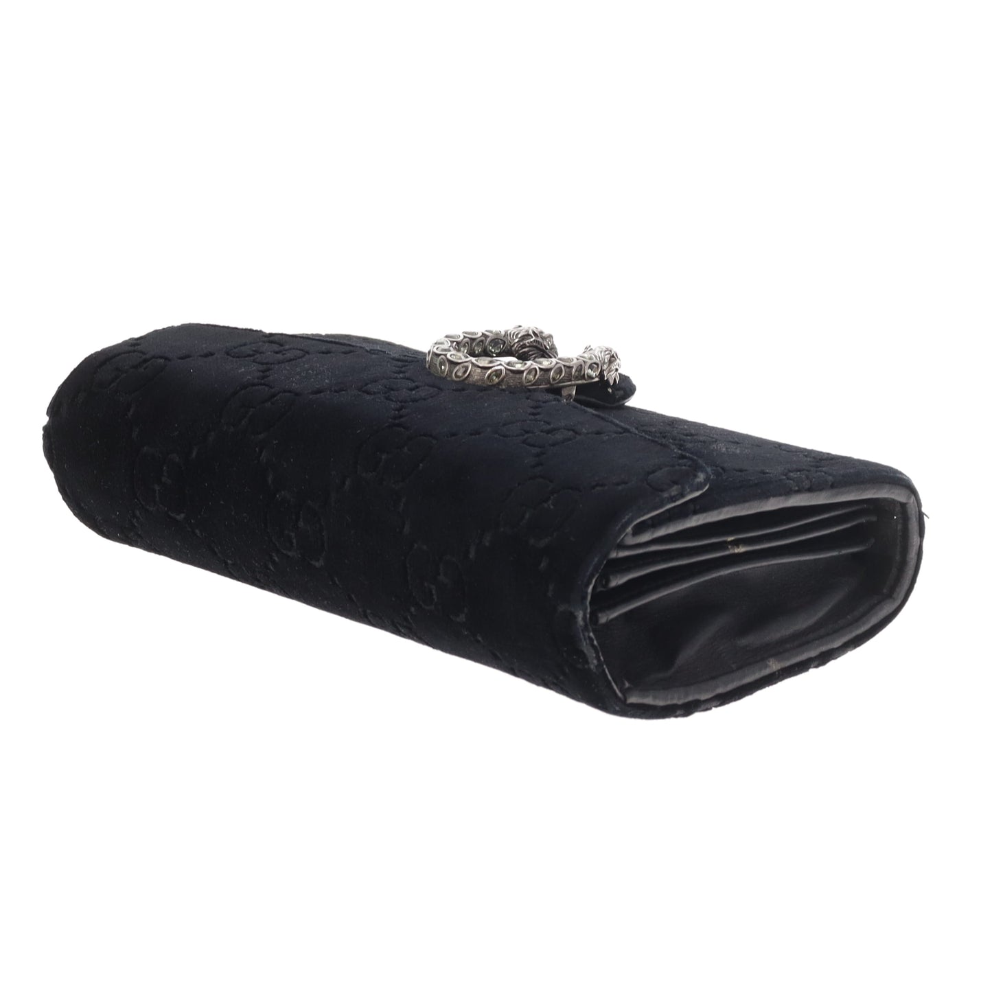 Gucci Dionysus Chain Wallet Black Velvet SHW