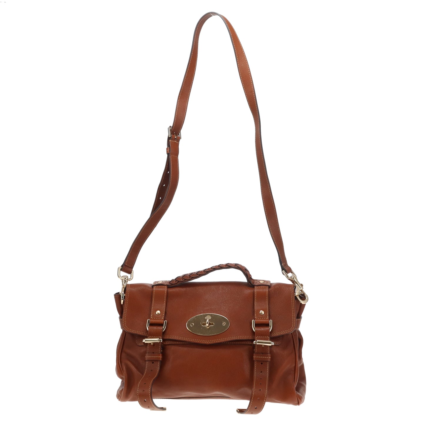 Mulberry Alexa Oak Polished Buffalo Leather GHW