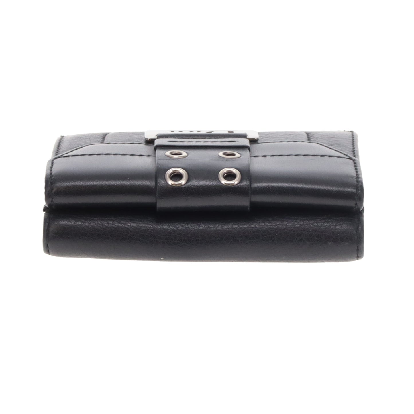 Dior Street Chick Black Compact Leather Wallet Vintage