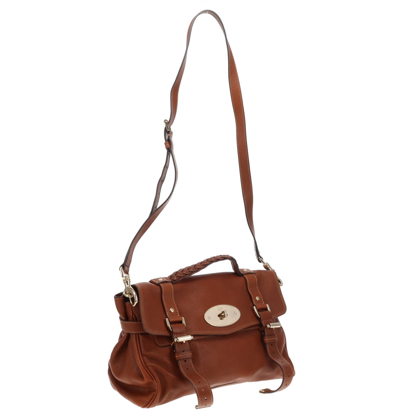 Mulberry Alexa Oak Polished Buffalo Leather GHW