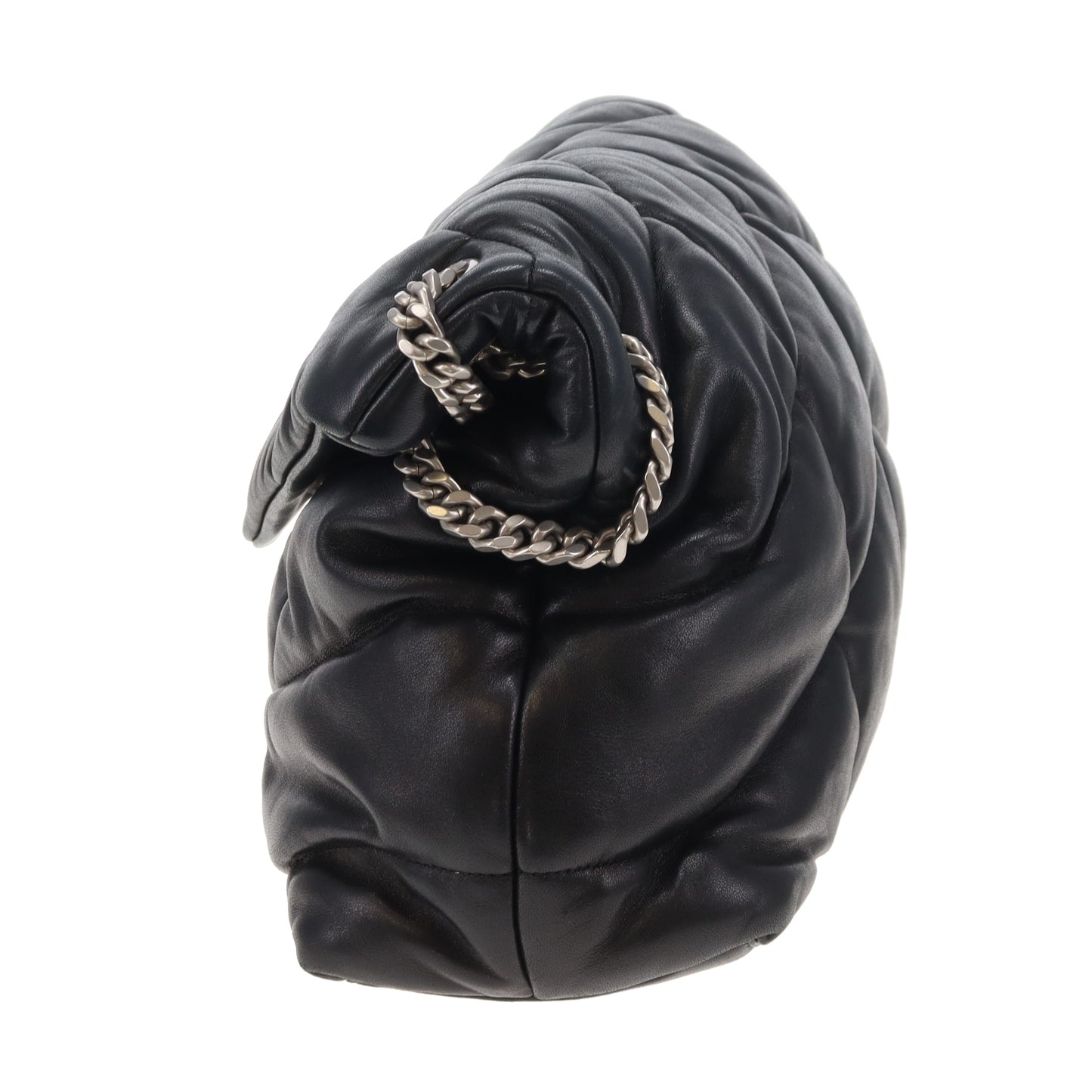 Saint Laurent Puffer Medium Black With Silver Hardware