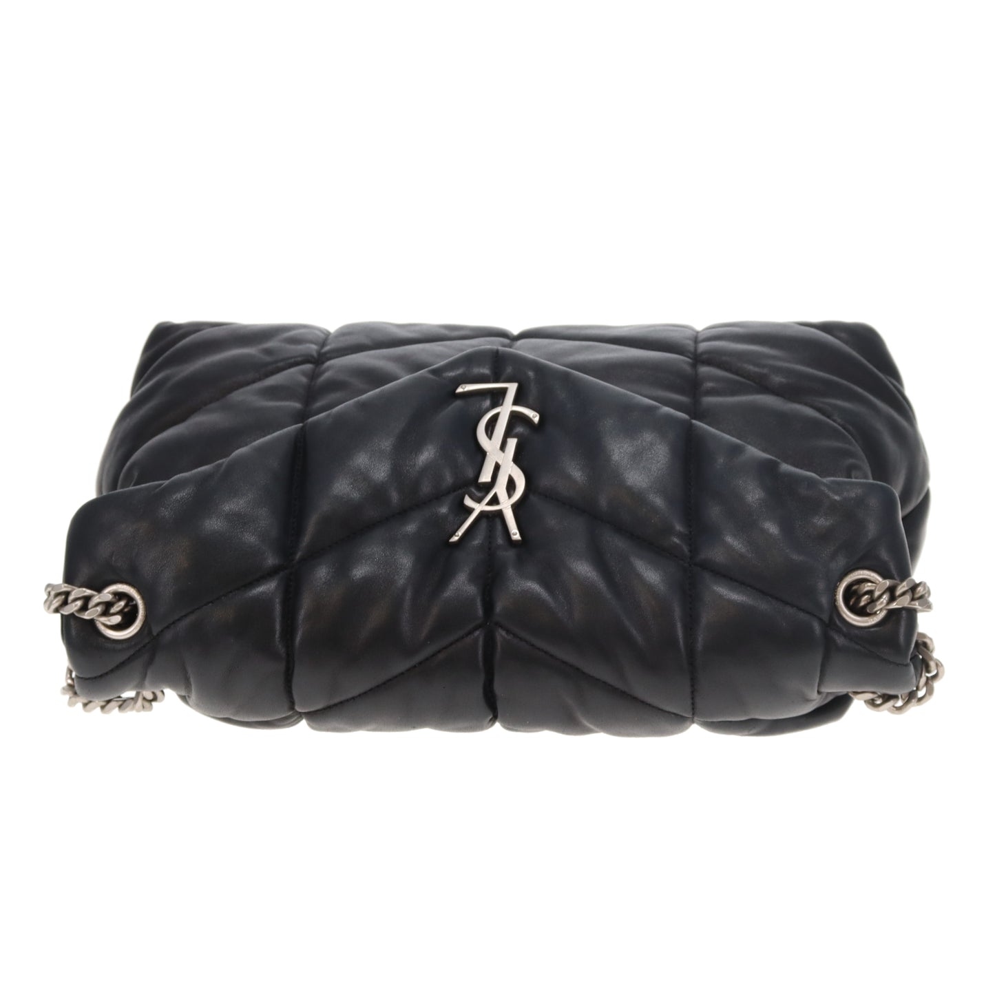 Saint Laurent Puffer Medium Black With Silver Hardware