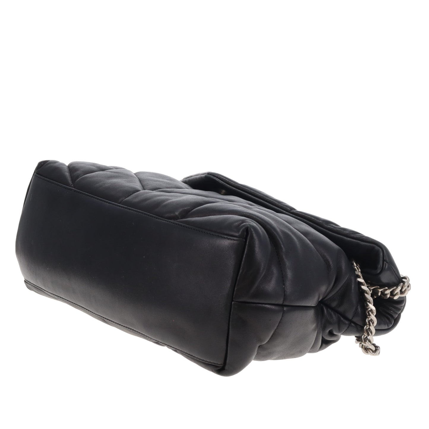 Saint Laurent Puffer Medium Black With Silver Hardware