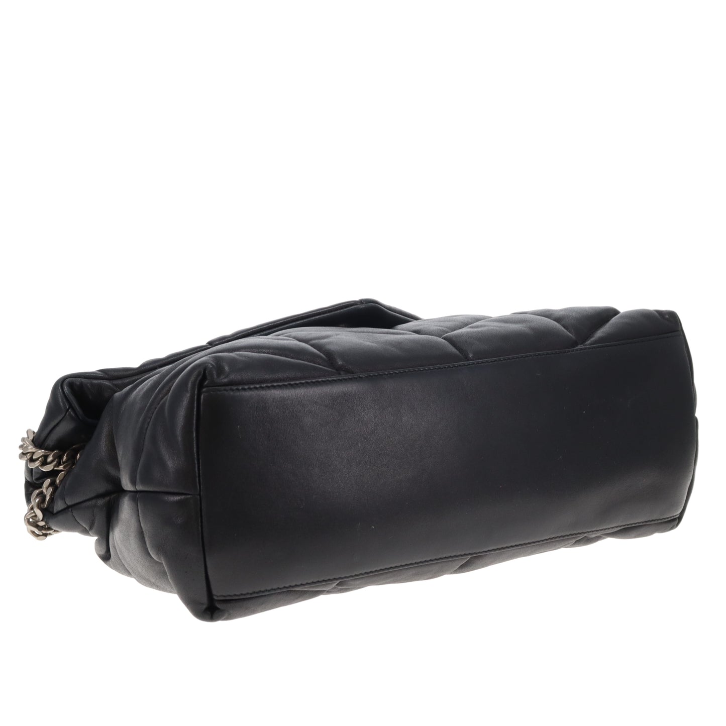 Saint Laurent Puffer Medium Black With Silver Hardware