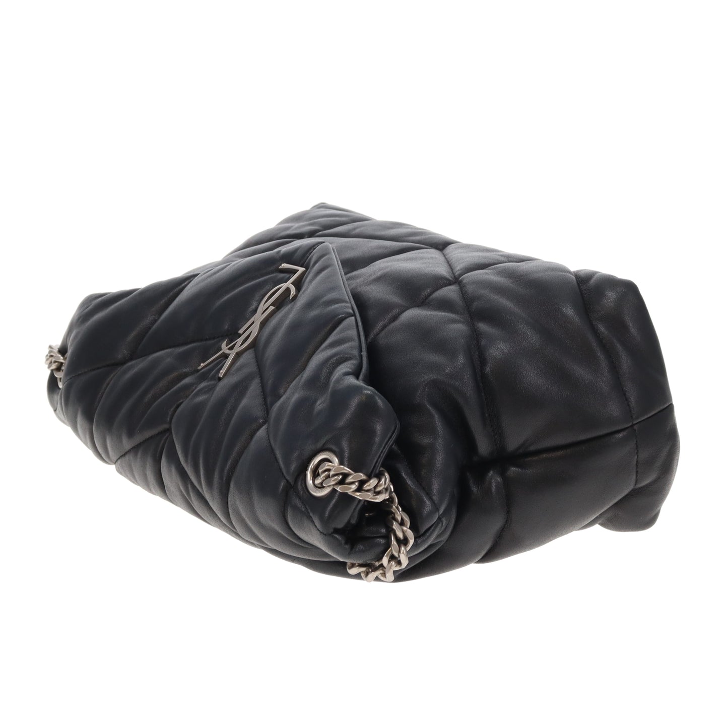 Saint Laurent Puffer Medium Black With Silver Hardware