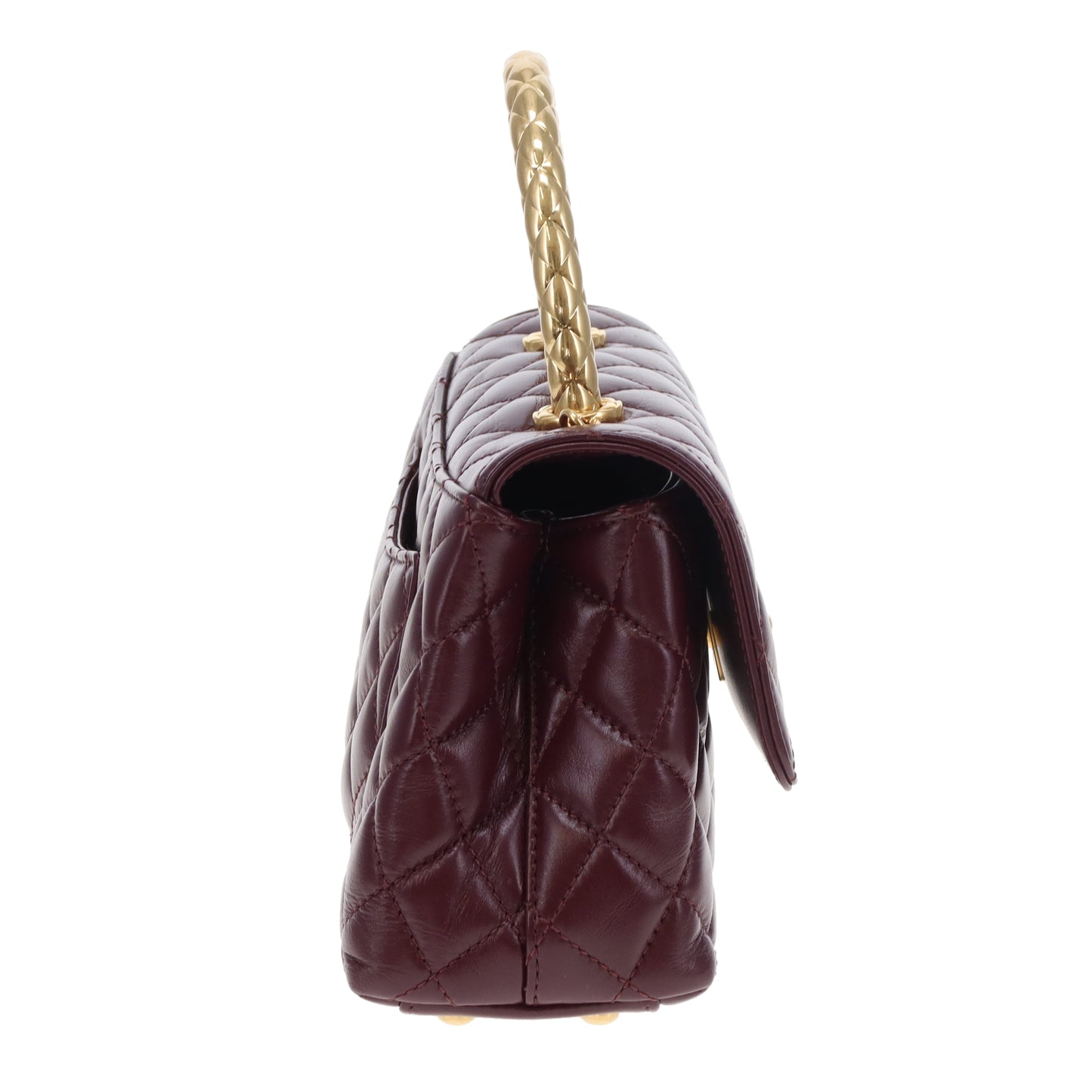 Chanel Coco Handle Metiers D'Arts 2023/24 Dark Burgundy GHW