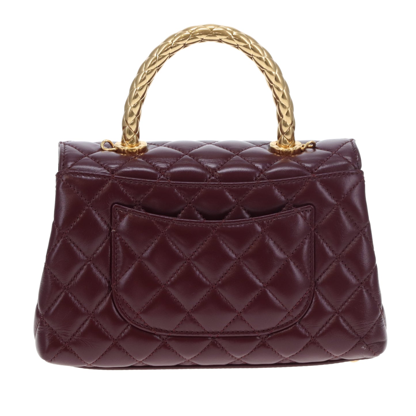 Chanel Coco Handle Metiers D'Arts 2023/24 Dark Burgundy GHW
