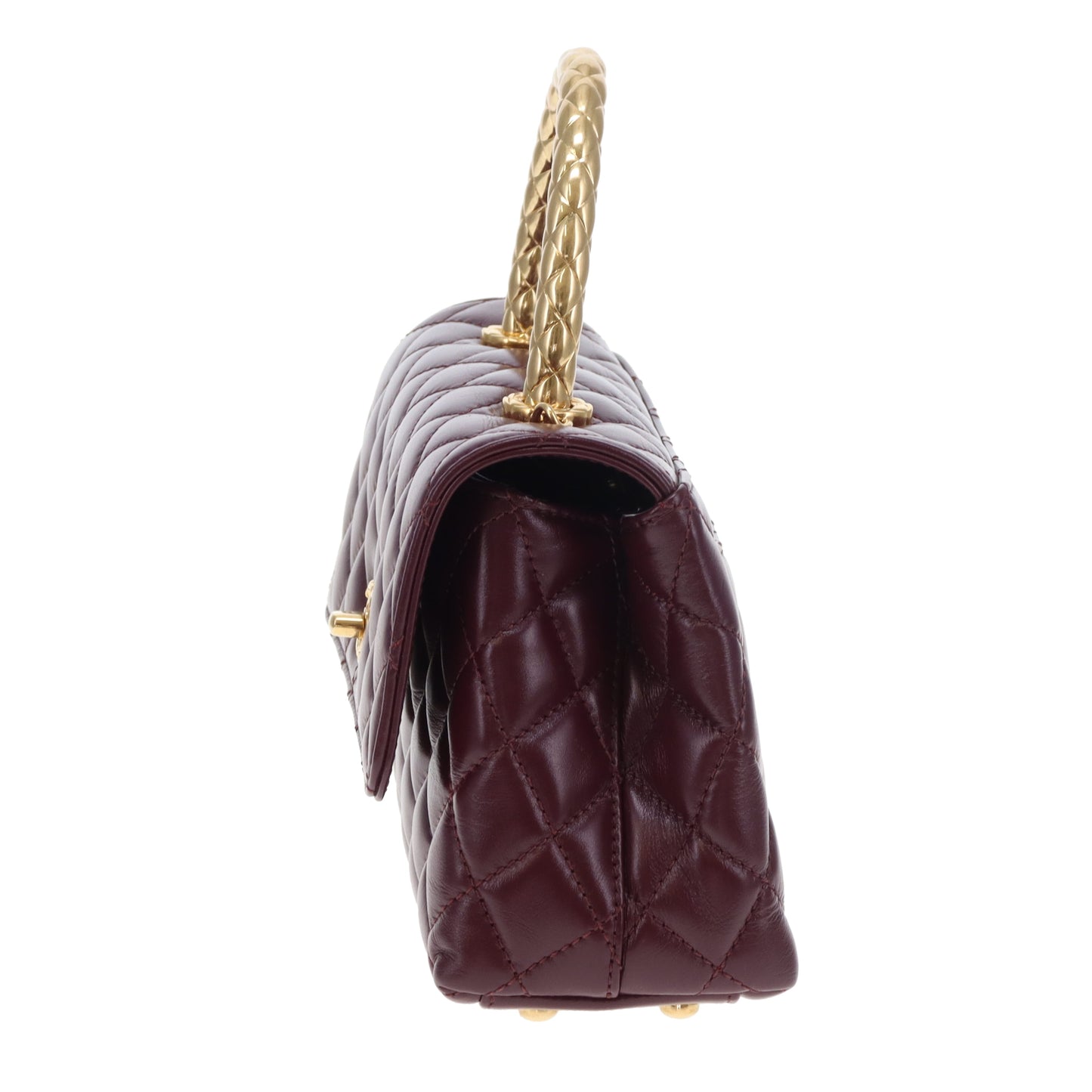 Chanel Coco Handle Metiers D'Arts 2023/24 Dark Burgundy GHW