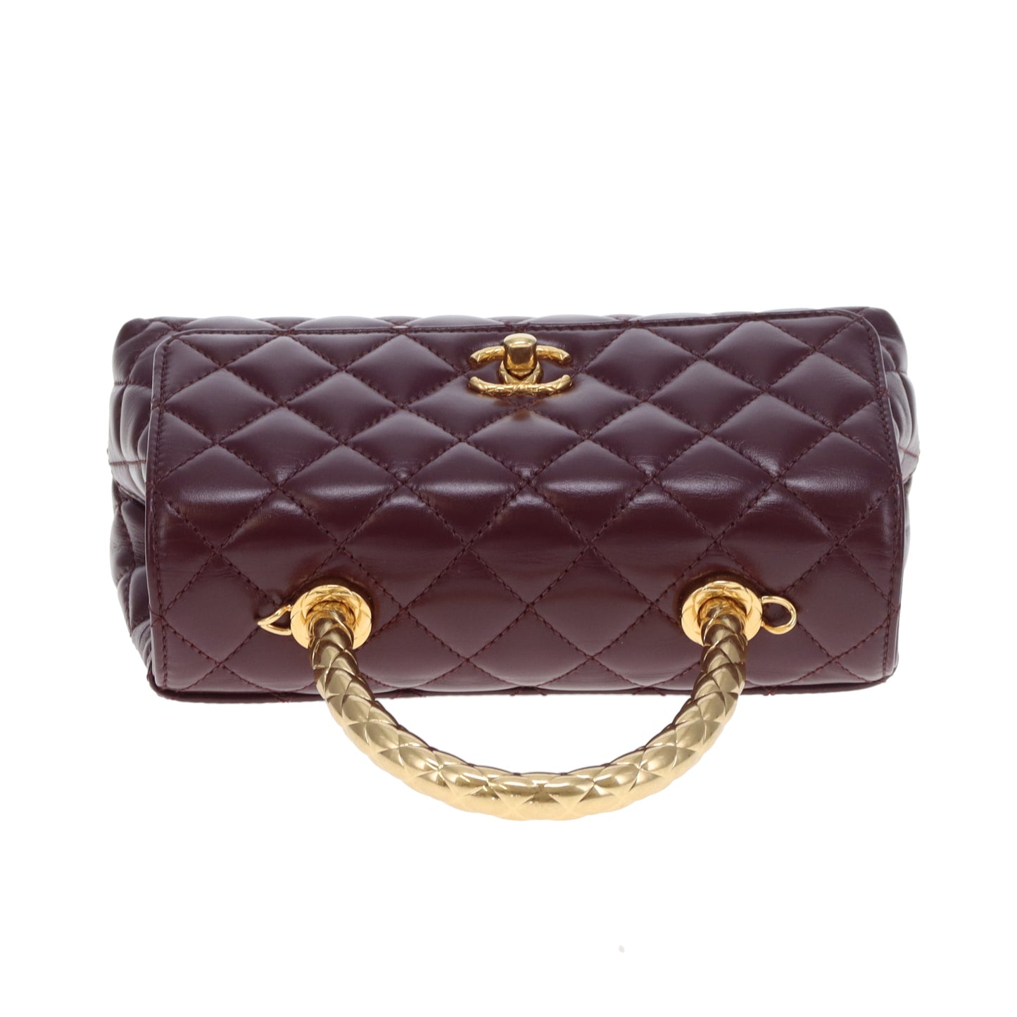 Chanel Coco Handle Metiers D'Arts 2023/24 Dark Burgundy GHW