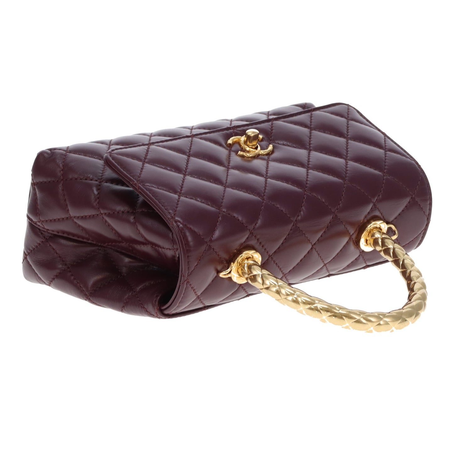 Chanel Coco Handle Metiers D'Arts 2023/24 Dark Burgundy GHW