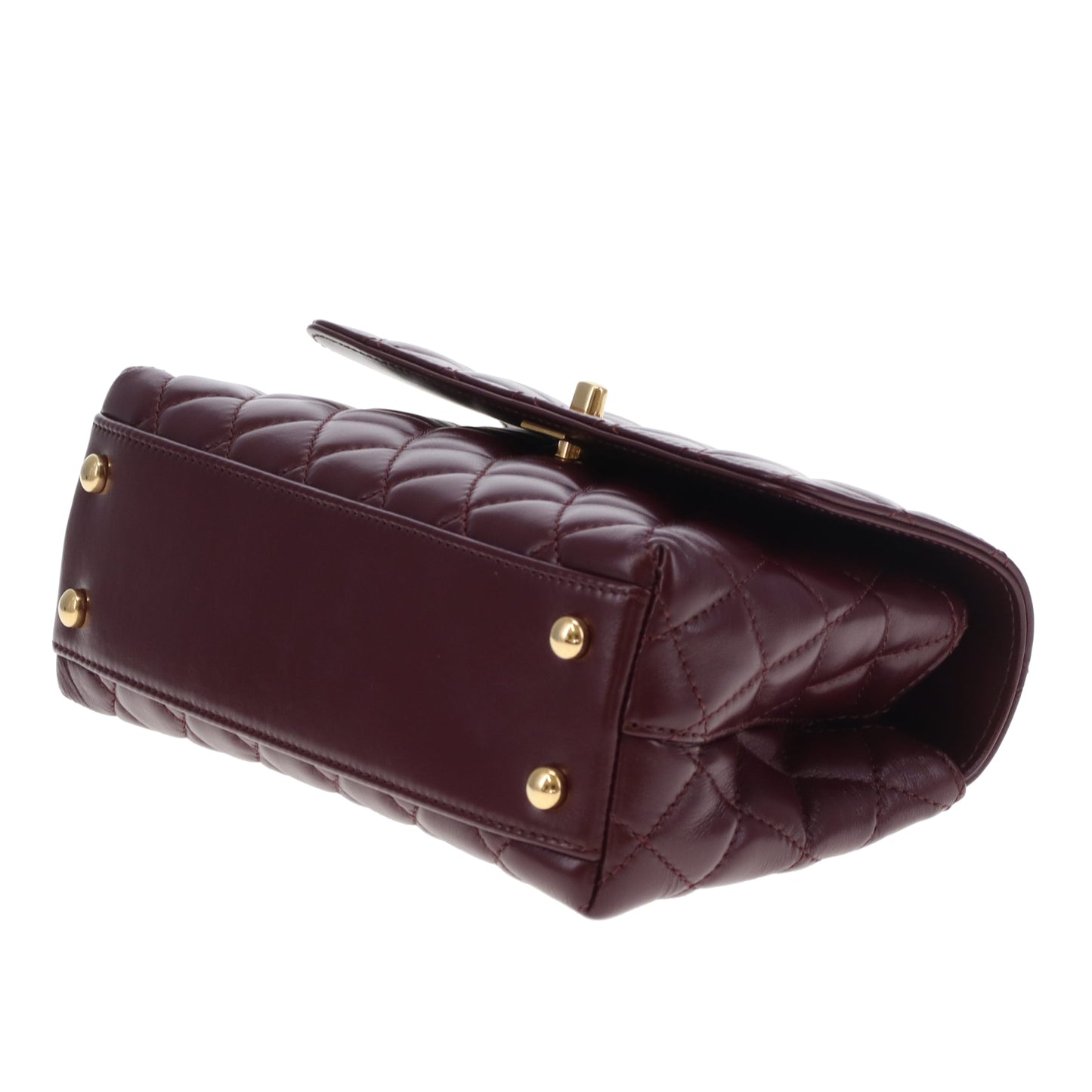 Chanel Coco Handle Metiers D'Arts 2023/24 Dark Burgundy GHW