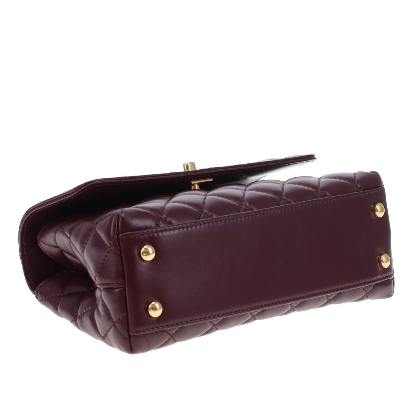 Chanel Coco Handle Metiers D'Arts 2023/24 Dark Burgundy GHW