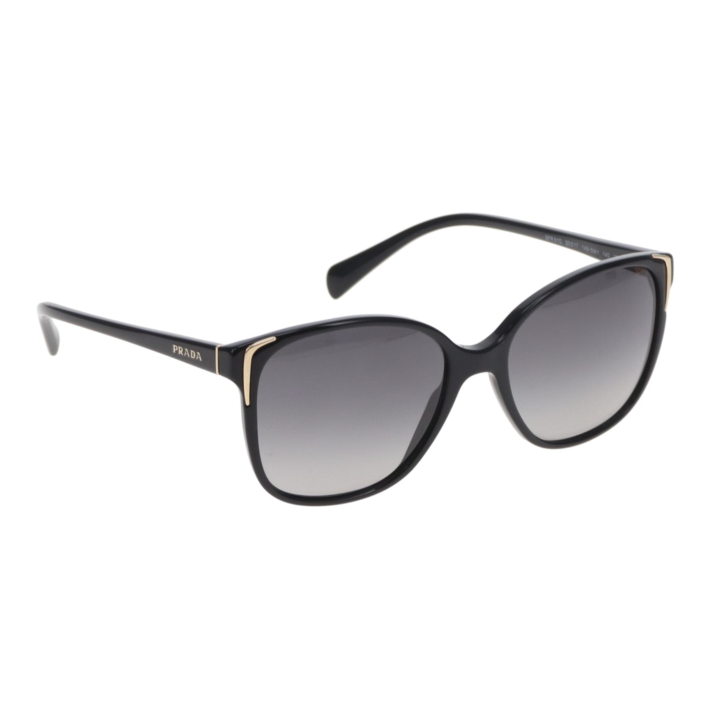 Prada Gold Edge Black Sunglasses SPR010