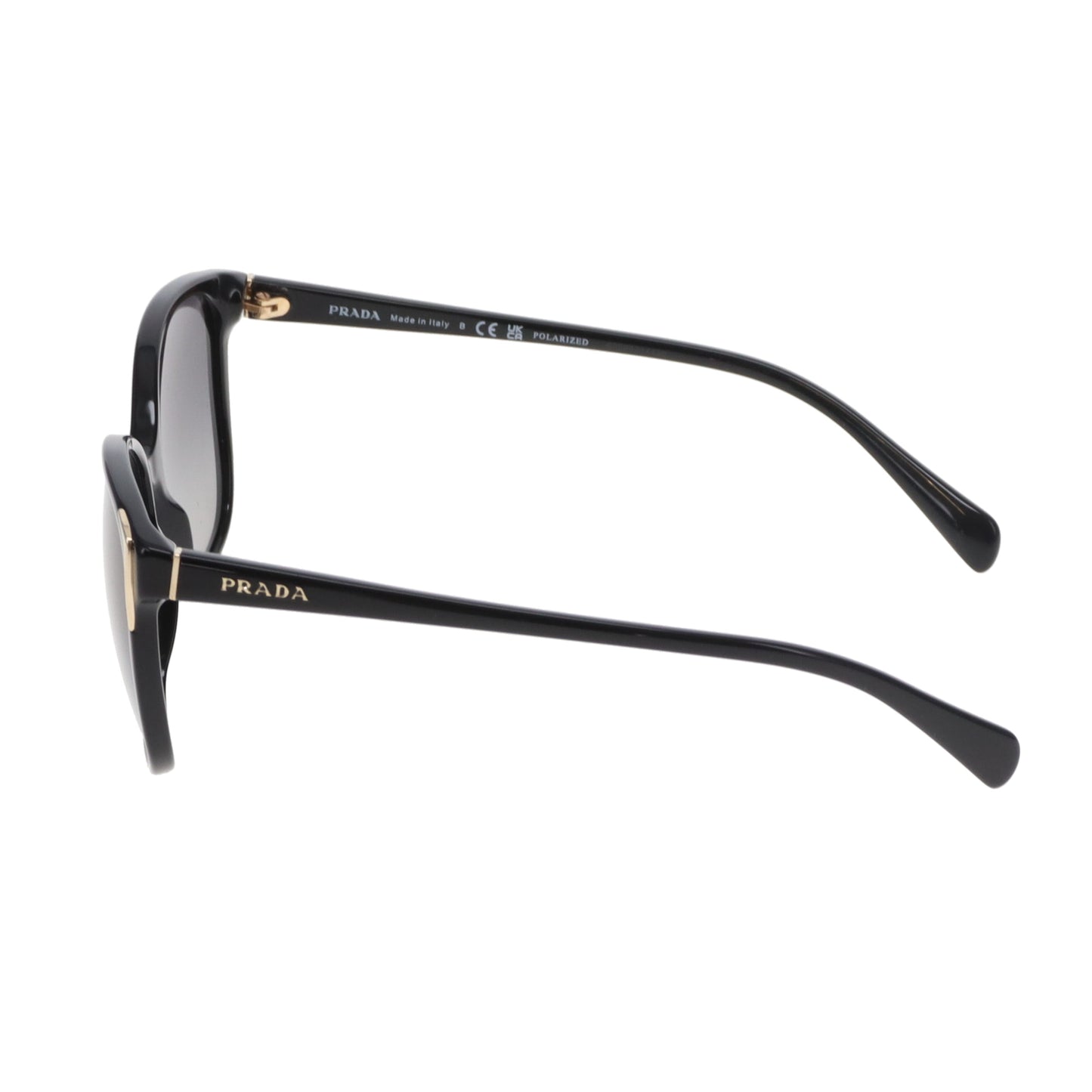 Prada Gold Edge Black Sunglasses SPR010
