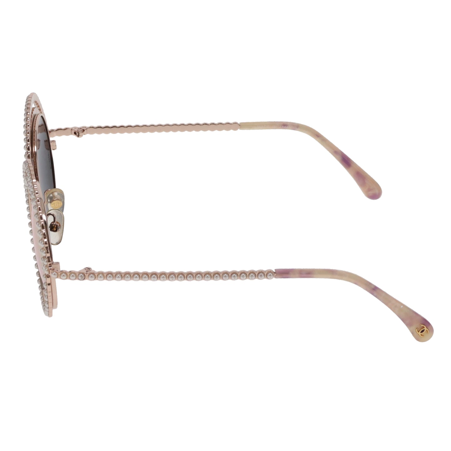 Chanel 9521H Pearl Round Polarized Sunglasses Pink
