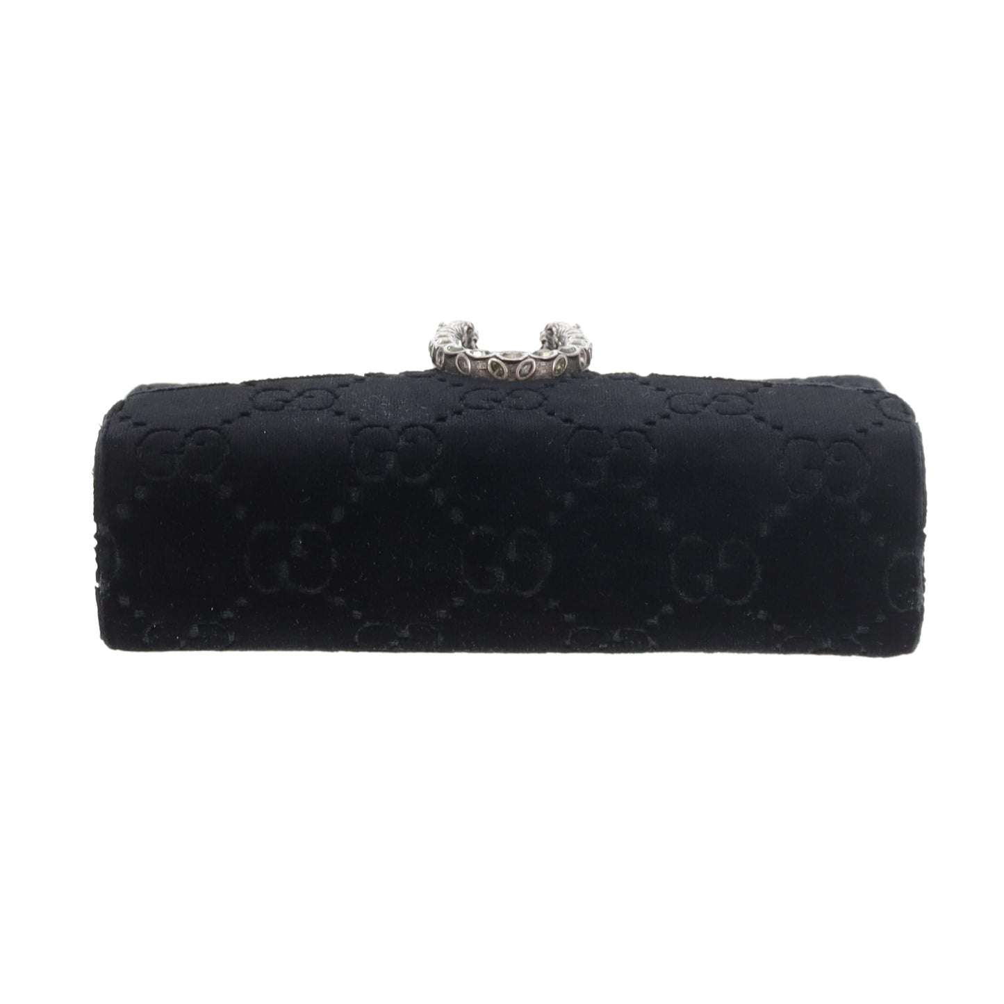 Gucci Dionysus Chain Wallet Black Velvet SHW