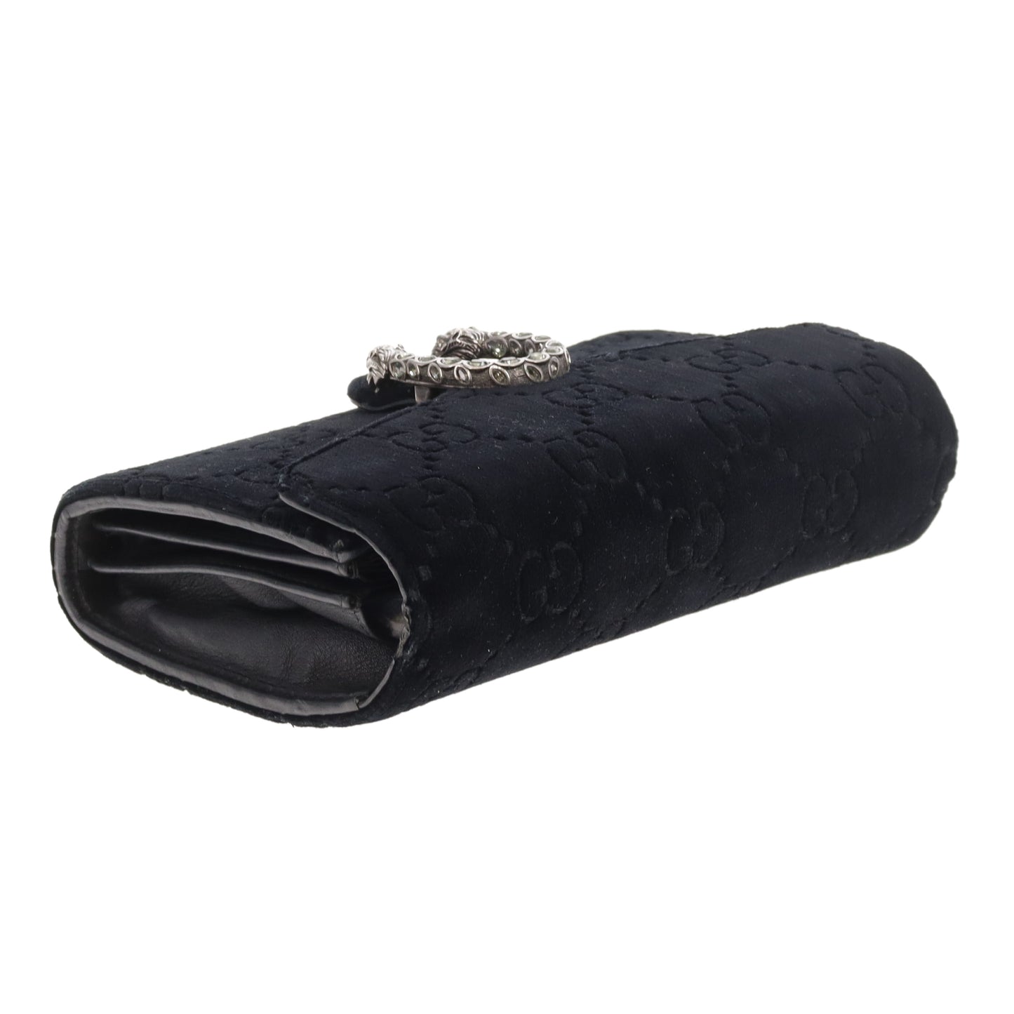 Gucci Dionysus Chain Wallet Black Velvet SHW