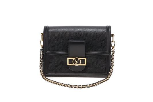 Louis Vuitton Dauphine MM Black Epi Leather GHW (NFID)