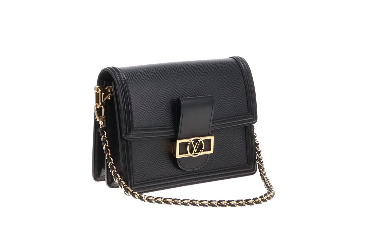 Louis Vuitton Dauphine MM Black Epi Leather GHW (NFID)