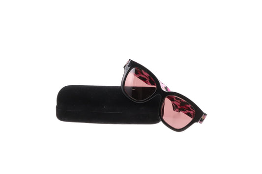 Gucci GG1550SK Sunglasses Black with Pink Glitter Arm