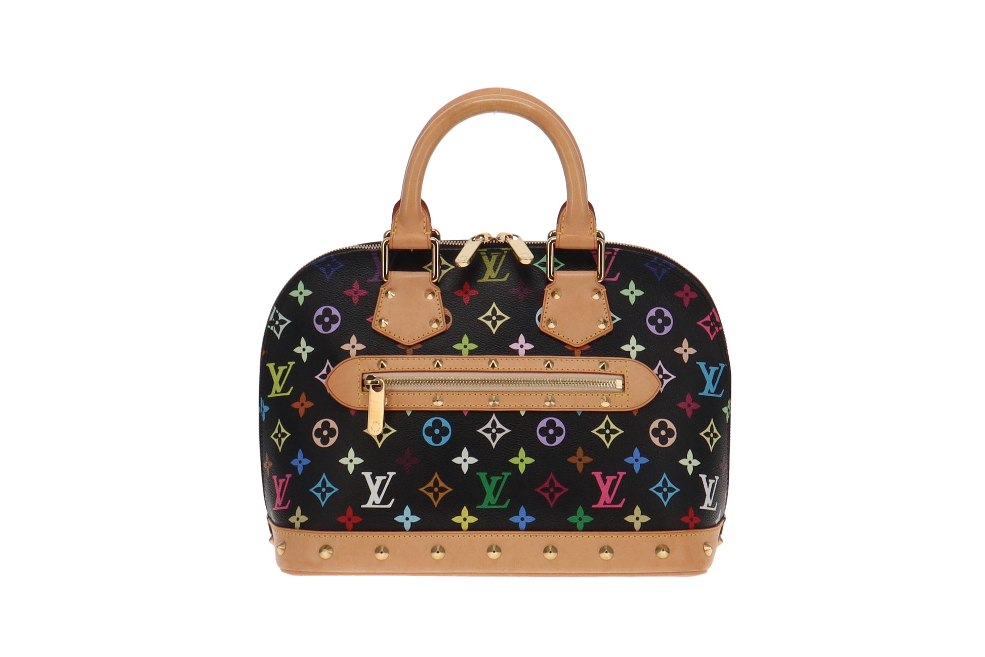 Takashi Murakami x Louis Vuitton Black Monogram Multicolore Keepall 45