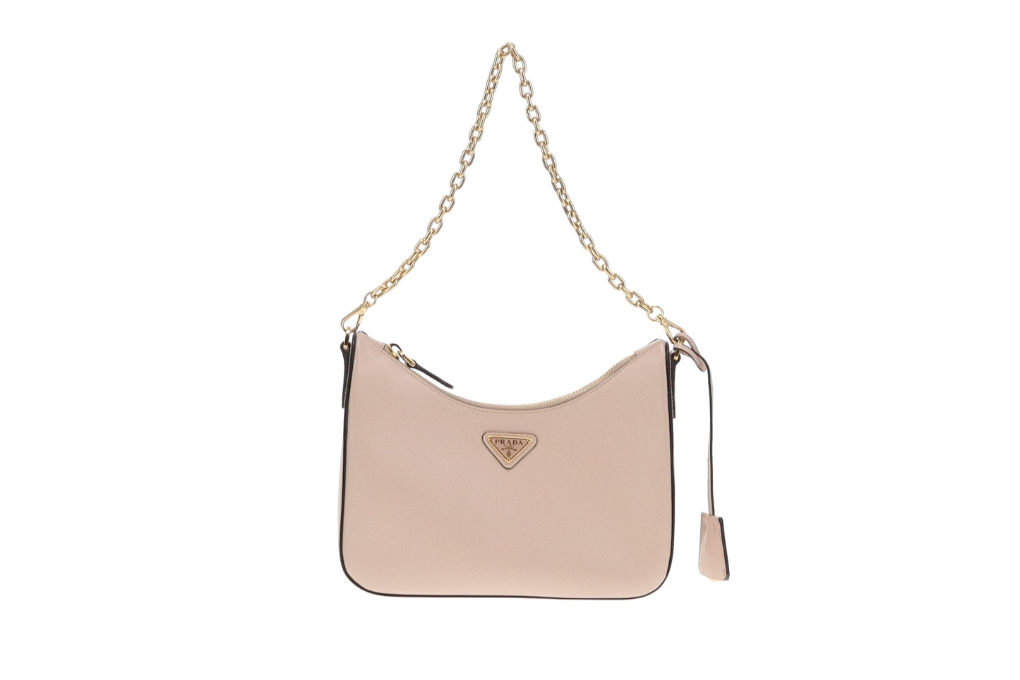 Prada Re-Edition 2005 Saffiano Leather In White Water Lily