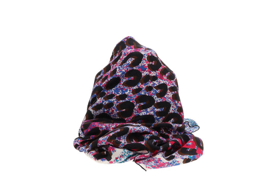 Louis Vuitton Large Silk Scarf Rare Stephen Sprouse Collection Leopard
