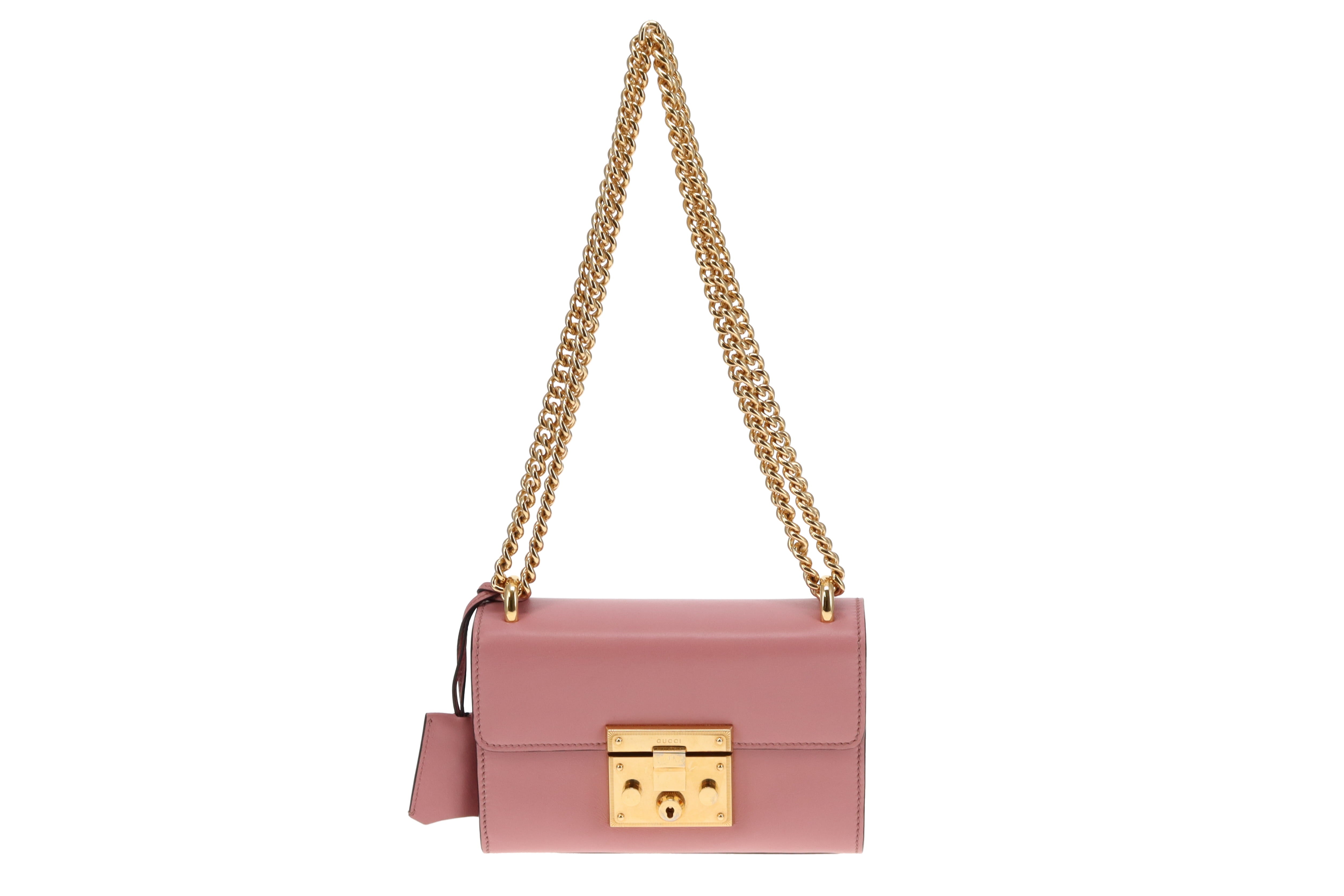Gucci pink padlock bag discount