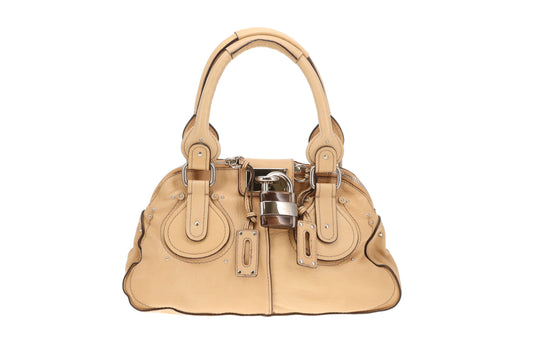 Chloe Paddington Small Dome Bag In Chamois Leather