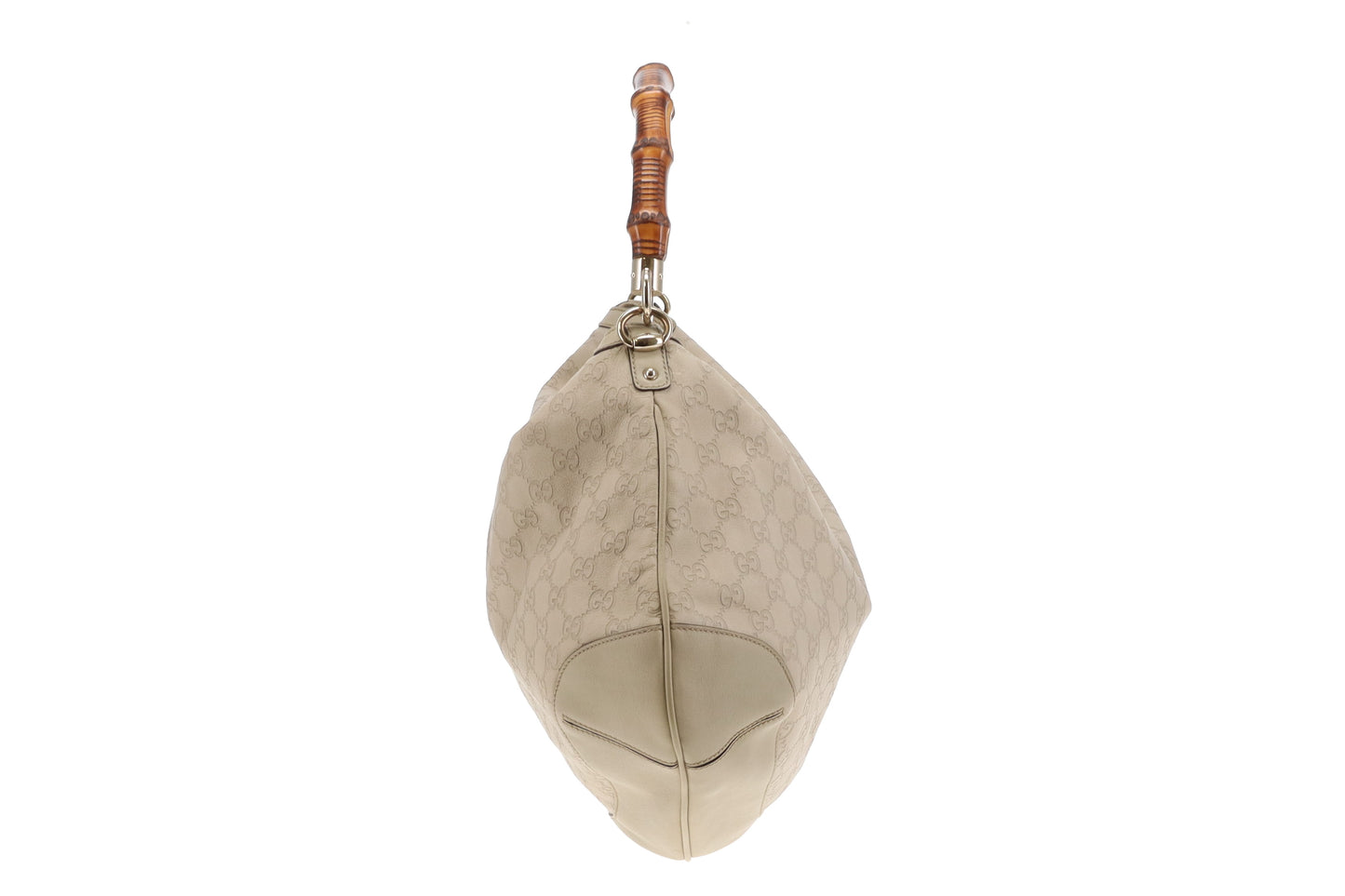 Gucci Peggy Bamboo Hobo with Strap Grey Guccissima