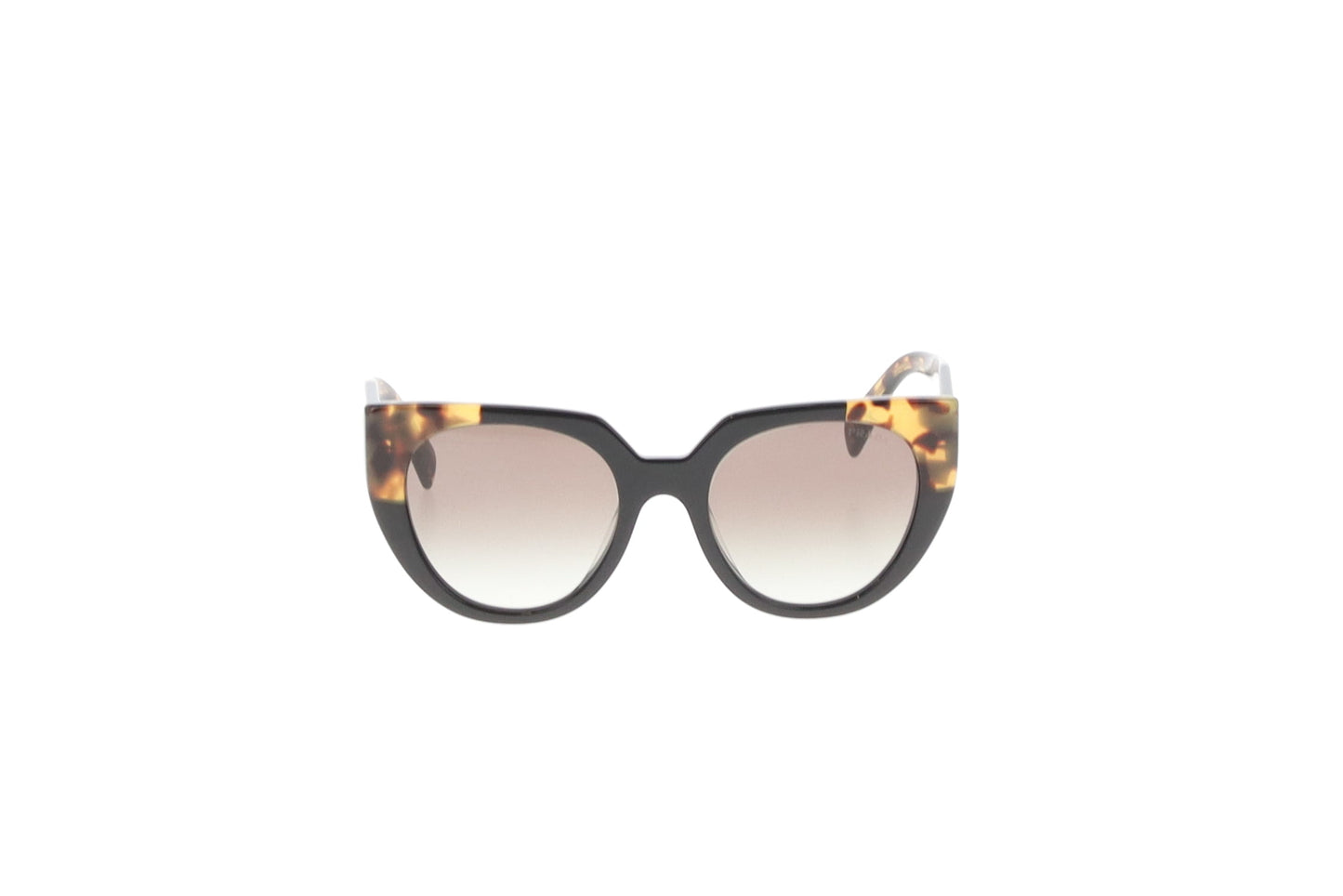Prada SPR14W Round Lens Tortoise Sunglasses