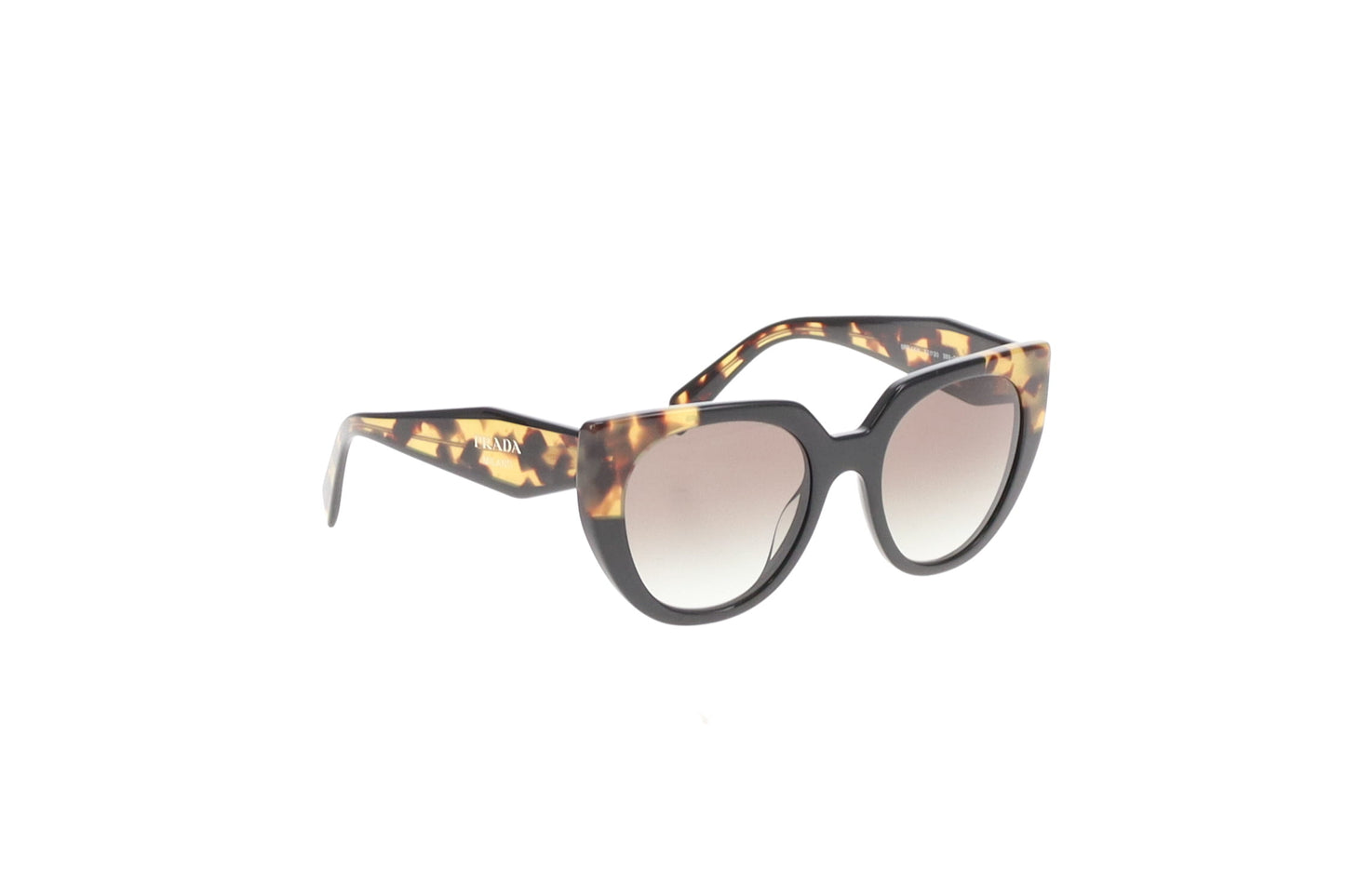 Prada SPR14W Round Lens Tortoise Sunglasses