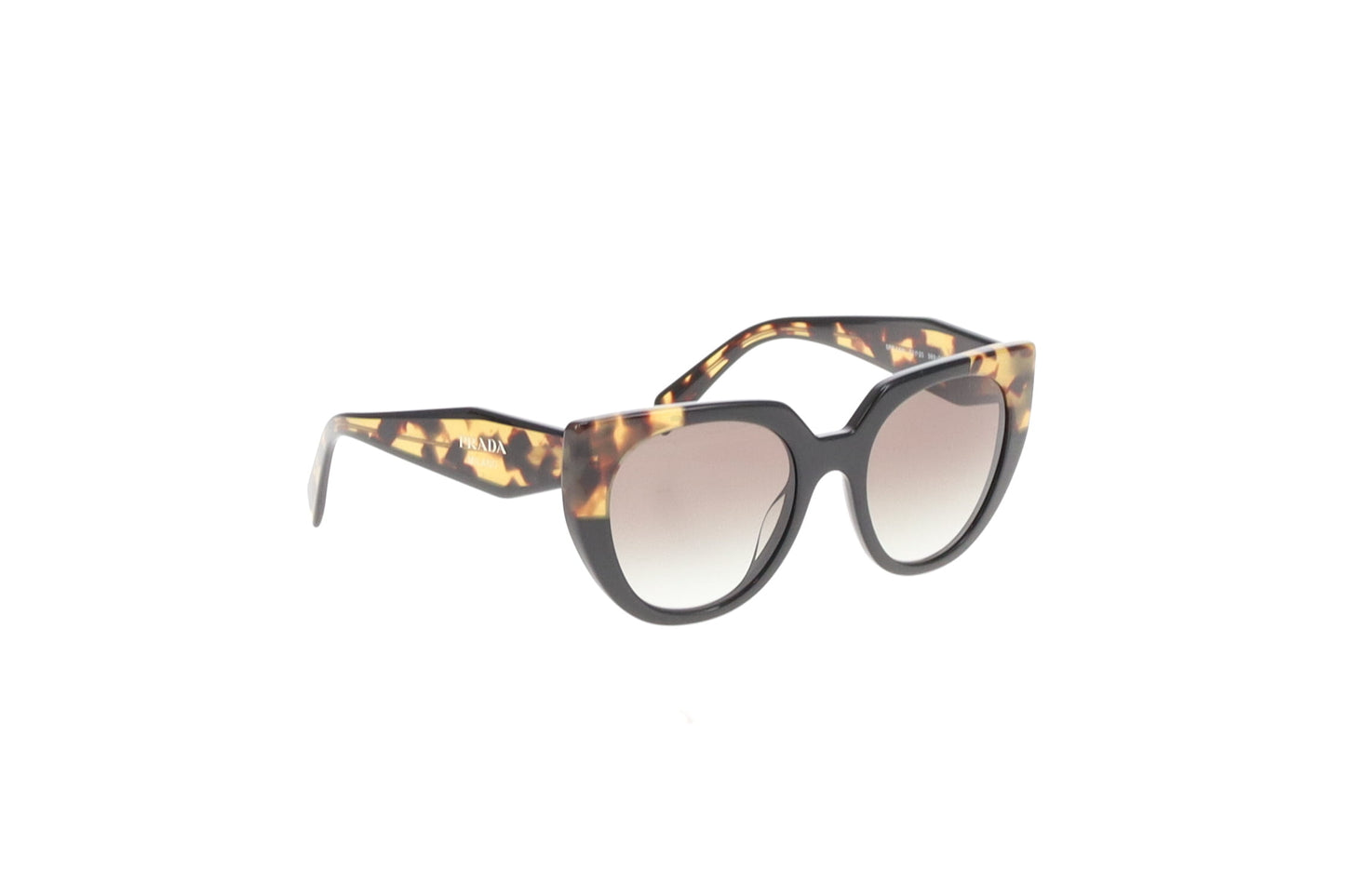 Prada SPR14W Round Lens Tortoise Sunglasses