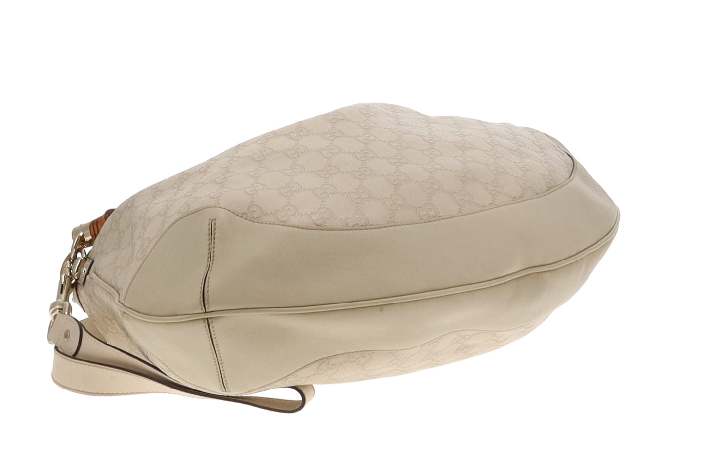 Gucci Peggy Bamboo Hobo with Strap Grey Guccissima