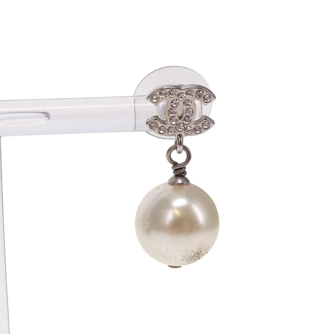 Chanel CC and Pearl Drop Earrings 2015