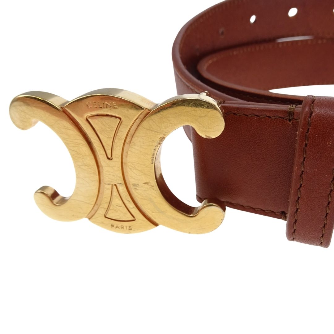Celine Triomphe Belt 30 mm Tan GHW (size 85cm)