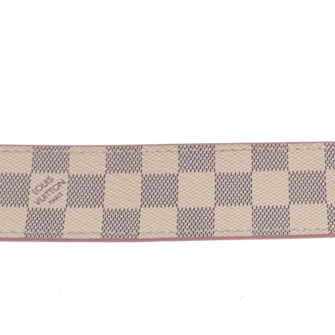 Louis Vuitton Initals 30mm Belt Damier Azur and Pink 80cm