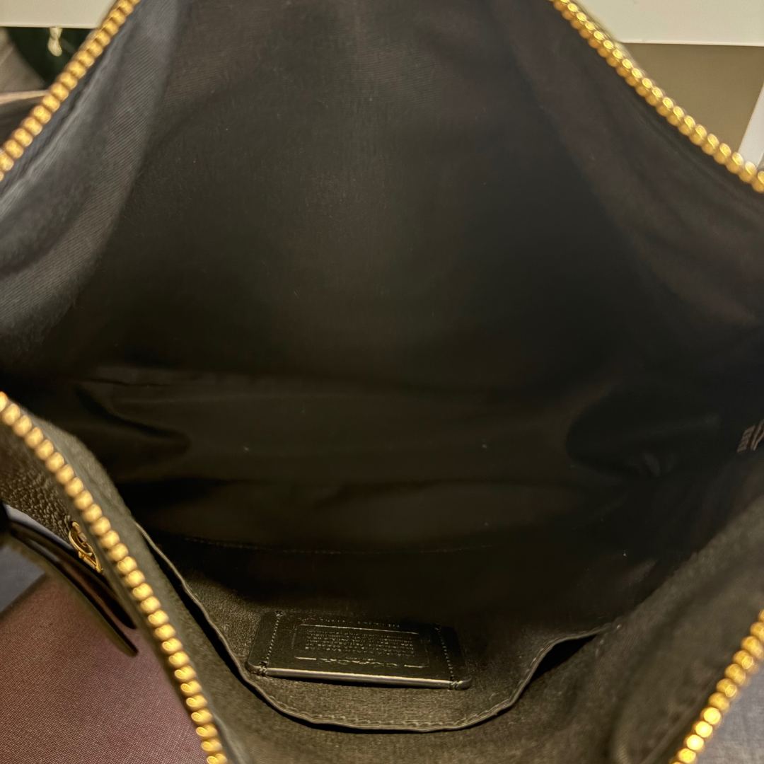 Coach Ellie File Bag Black Crossbody