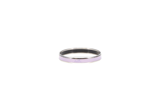 Hermes Thin Bangle Palladium Plated and Lilac