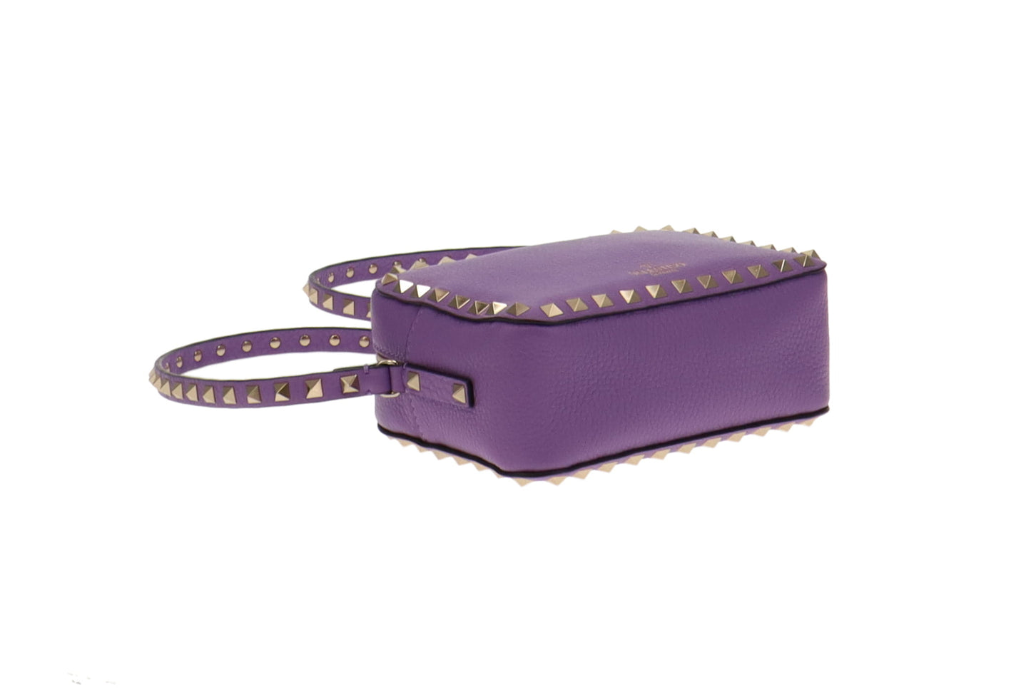 Valentino Rockstud Camera Bag Purple