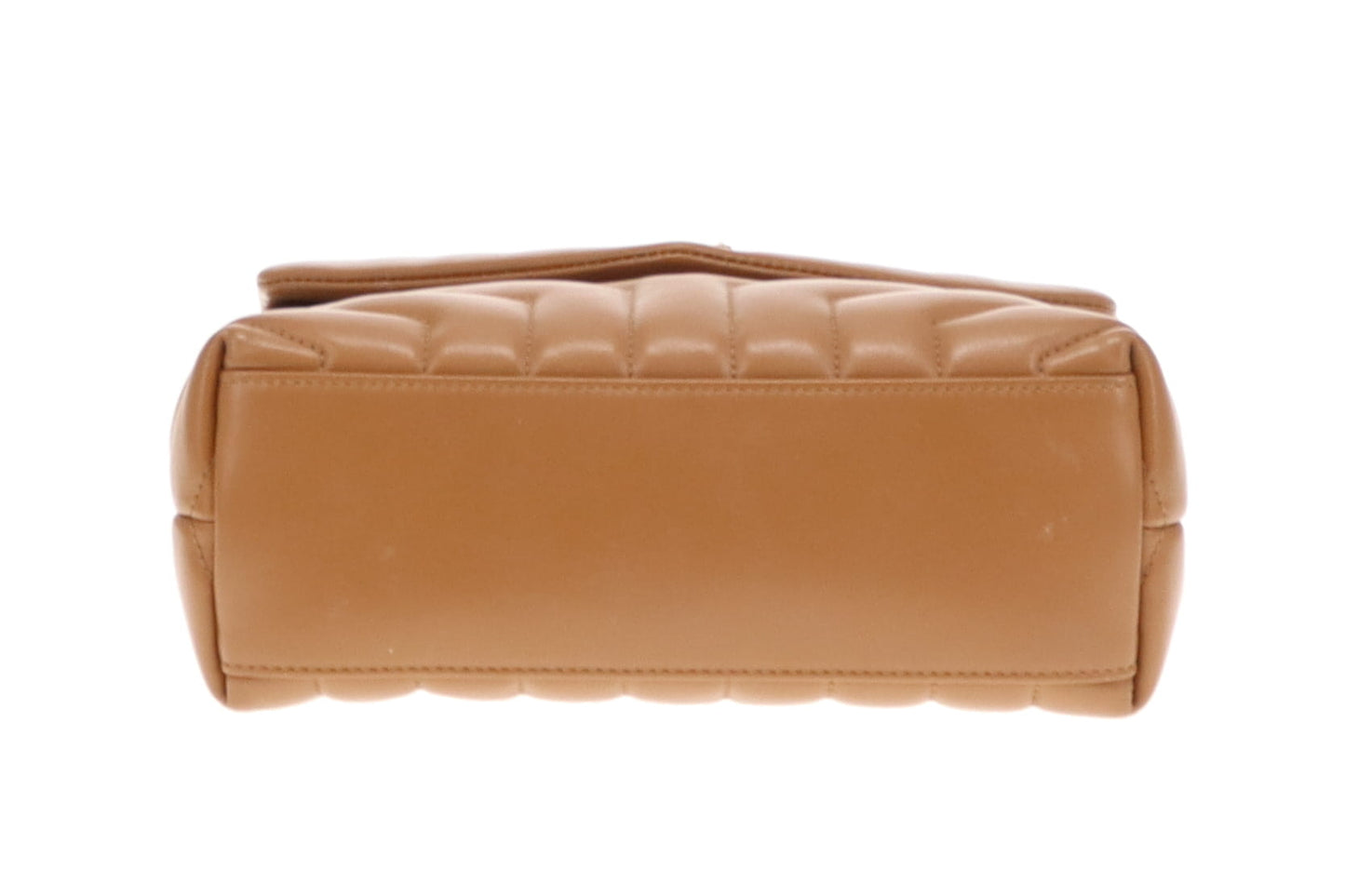 Saint Laurent Caramel Chevron Leather GHW Small Loulou 2022