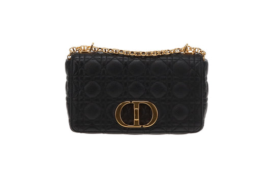 Dior Caro Medium Calfskin Black