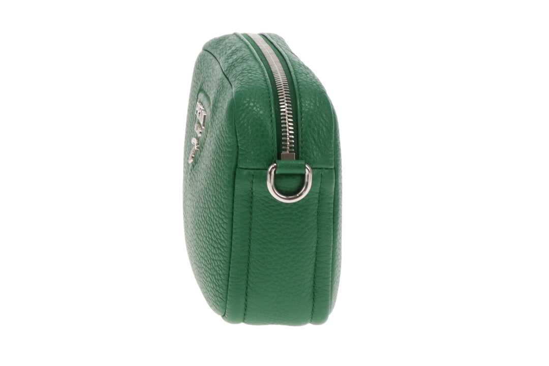 Prada Camera Bag Green Leather with 2 x Straps