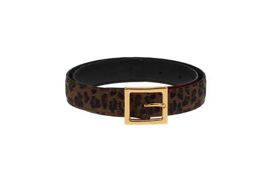 Fendi Belt Leopard/Red Vintage (very small fit)